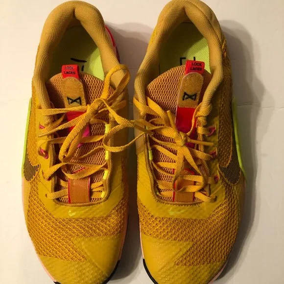 NIKE METCON MEN'S NEW REACT HYPERLIFT LACE LOCK SNEAKERS DA8110-721 SIZE: 9.5 - Picture 2 of 15